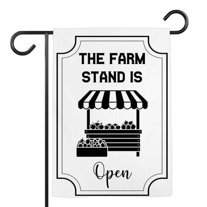 TODOLIA Farm Stand Open flag front view with vivid double-sided print for outdoor display.