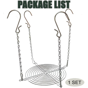 Toeloioh planter insert chain and hooks demonstrating adjustable height for versatile displays