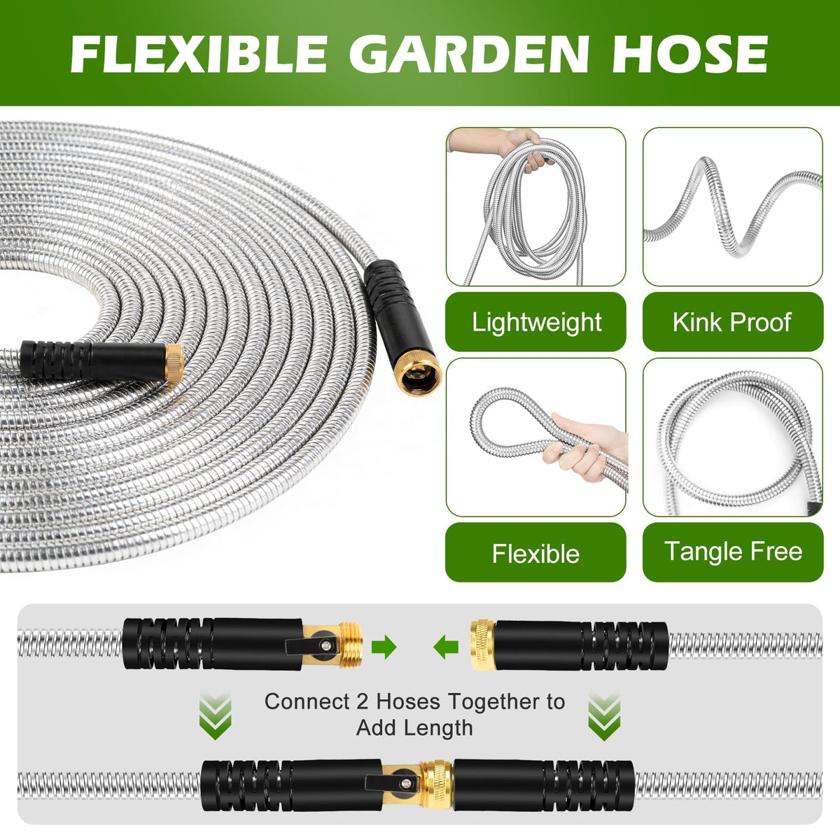 Togake anti-kink design bends smoothly around obstacles for steady flow.