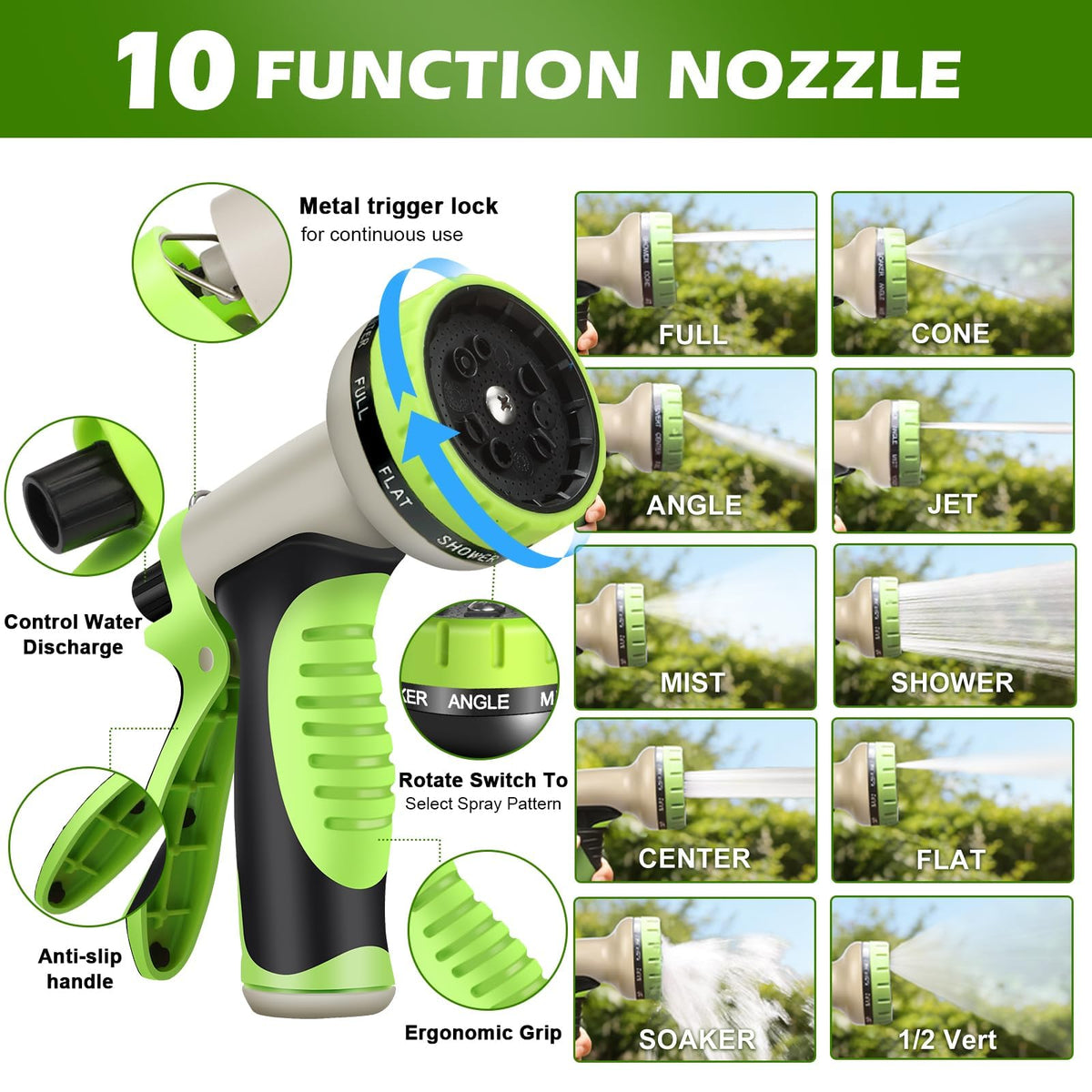 Togake hose is lightweight for easy handling and maneuverability.