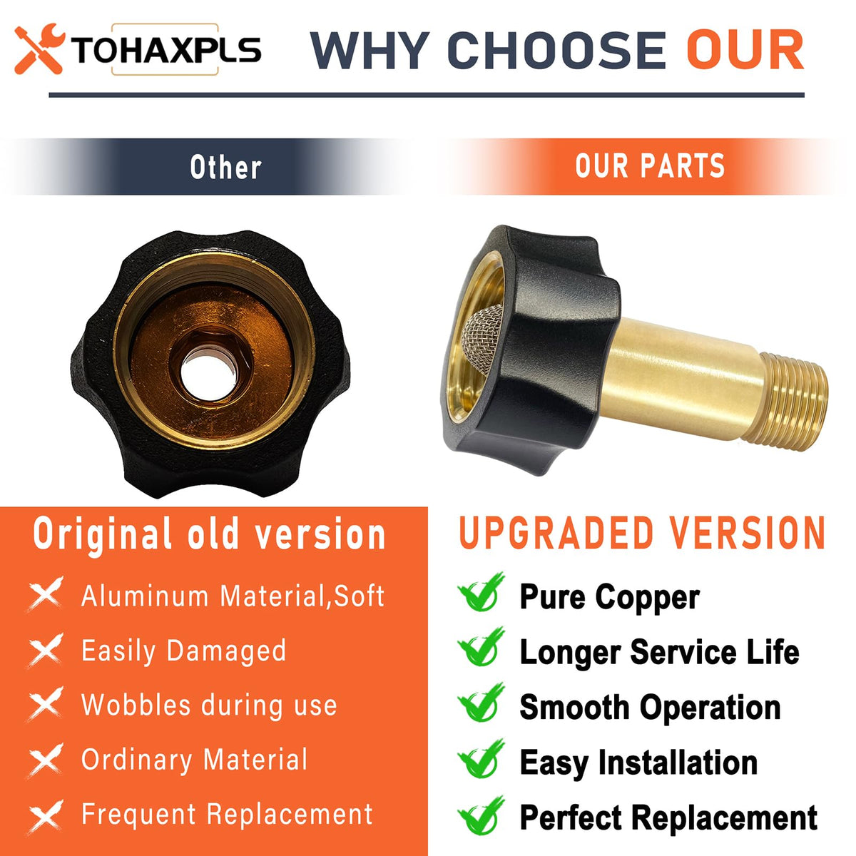 TOHAXPLS replacement part Simpson water inlet helps restore performance without replacing the whole pump.