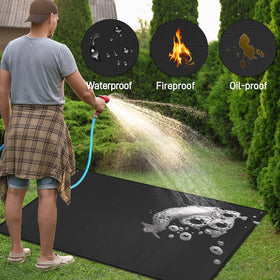 TOHONFOO deck protection mat guards patio surfaces from grease splashes.