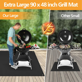 TOHONFOO grill mat heat-resistant up to 2000°F for grilling.
