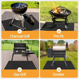 TOHONFOO durable outdoor griddle mat for long-lasting patio use.