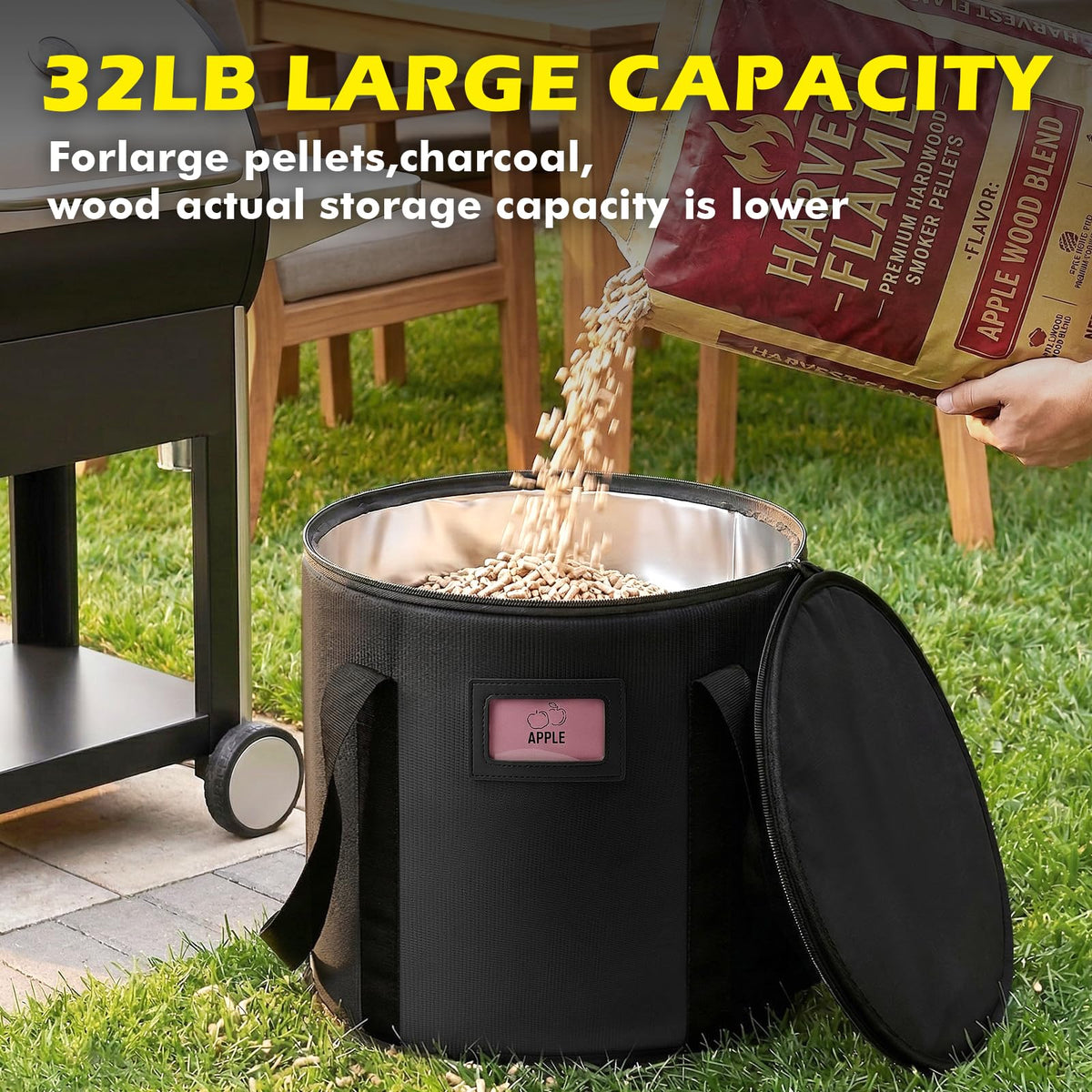 TOHONFOO pellet bin foam layer provides shock protection during use.
