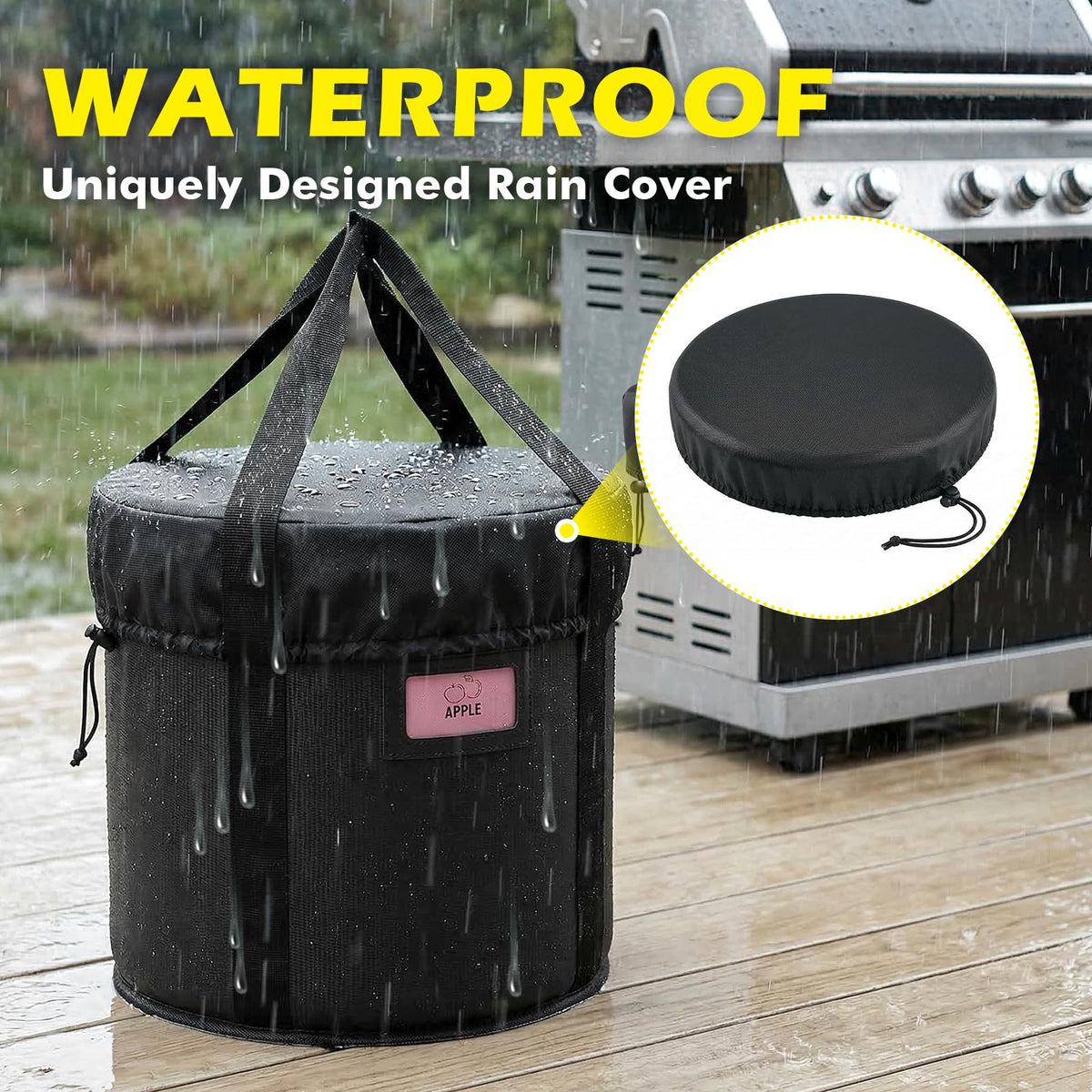 TOHONFOO pellet bin inner PEVA liner prevents leaks and moisture.