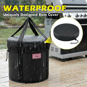 TOHONFOO pellet bin inner PEVA liner prevents leaks and moisture.