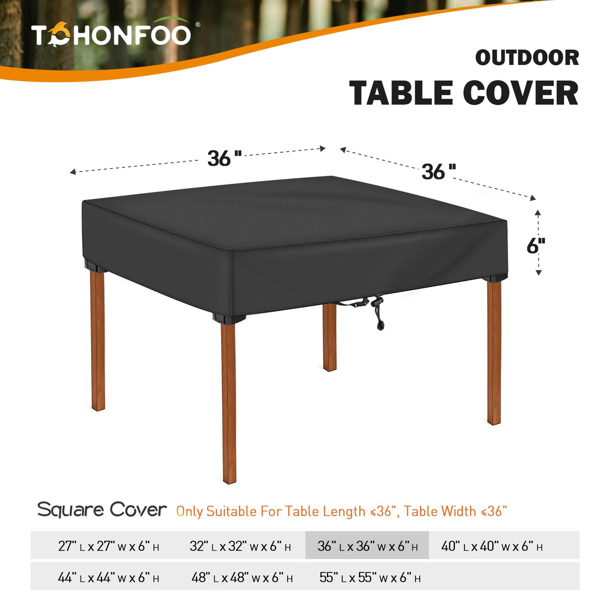 TOHONFOO waterproof Oxford fabric close-up highlights durable texture and rain resistance.