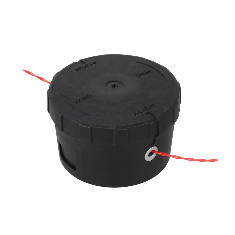 TOKDOOT Easy Load Trimmer Head close-up with twisted line for efficient weed clearance.