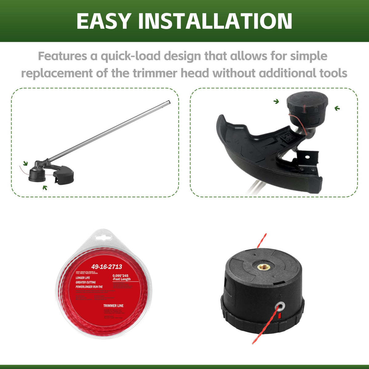 TOKDOOT Milwaukee M18 compatibility with 2725-20 trimmer