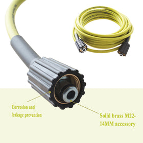Easy quick-connect ends on TOKDOOT pressure hose for fast attachment