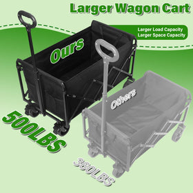 TOKXTIK wagon cart reinforced steel frame for heavy-duty hauling