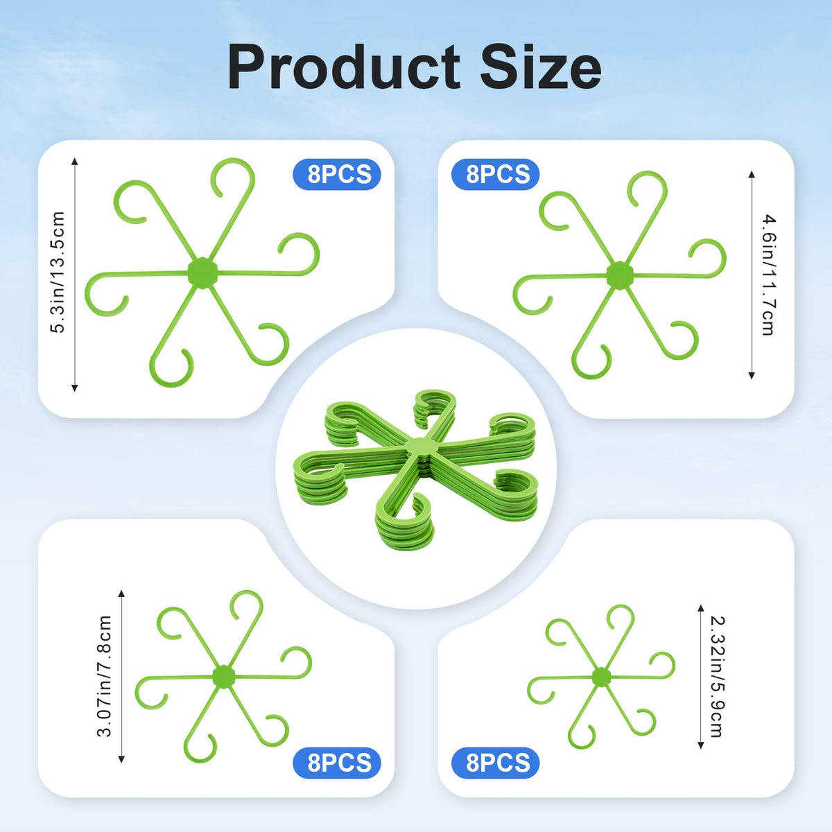 Tokyzexi 4.6-inch plant stem support stabilizes vines for tidy growth