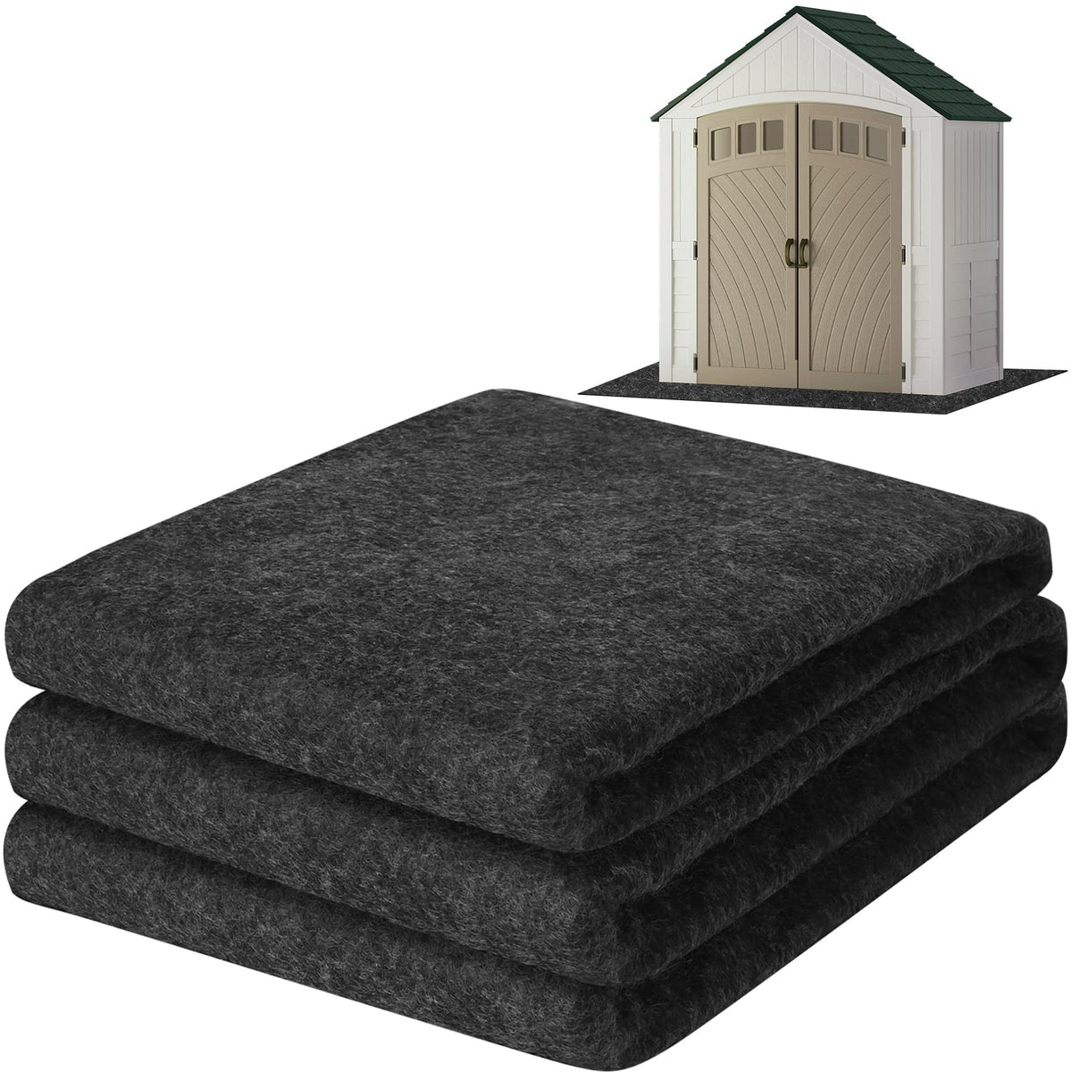 ToLanbbt outdoor shed floor mat waterproof 10-2x8-2 protects floors from spills.