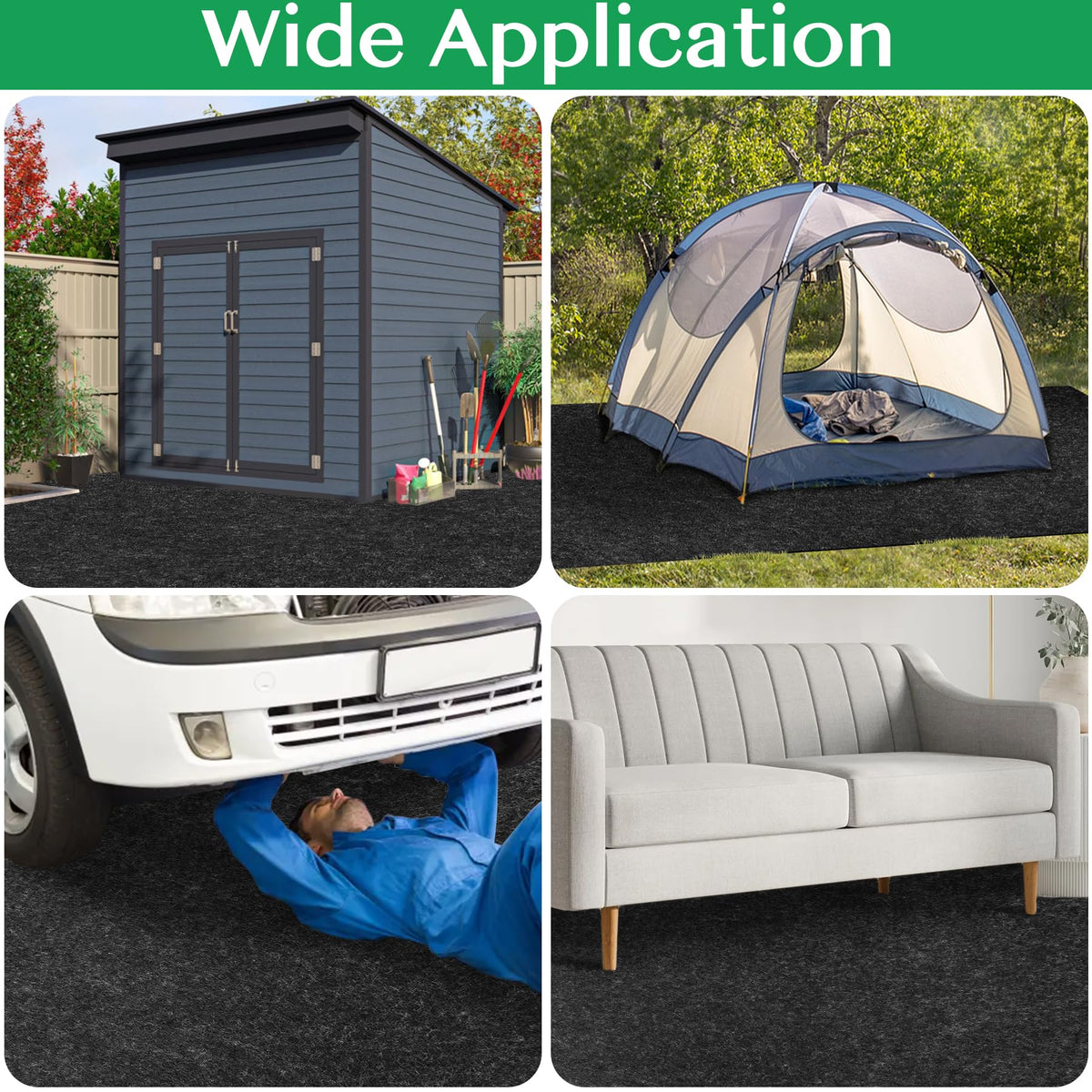 ToLanbbt mat waterproof backing demonstrates anti-seepage protection for moisture control