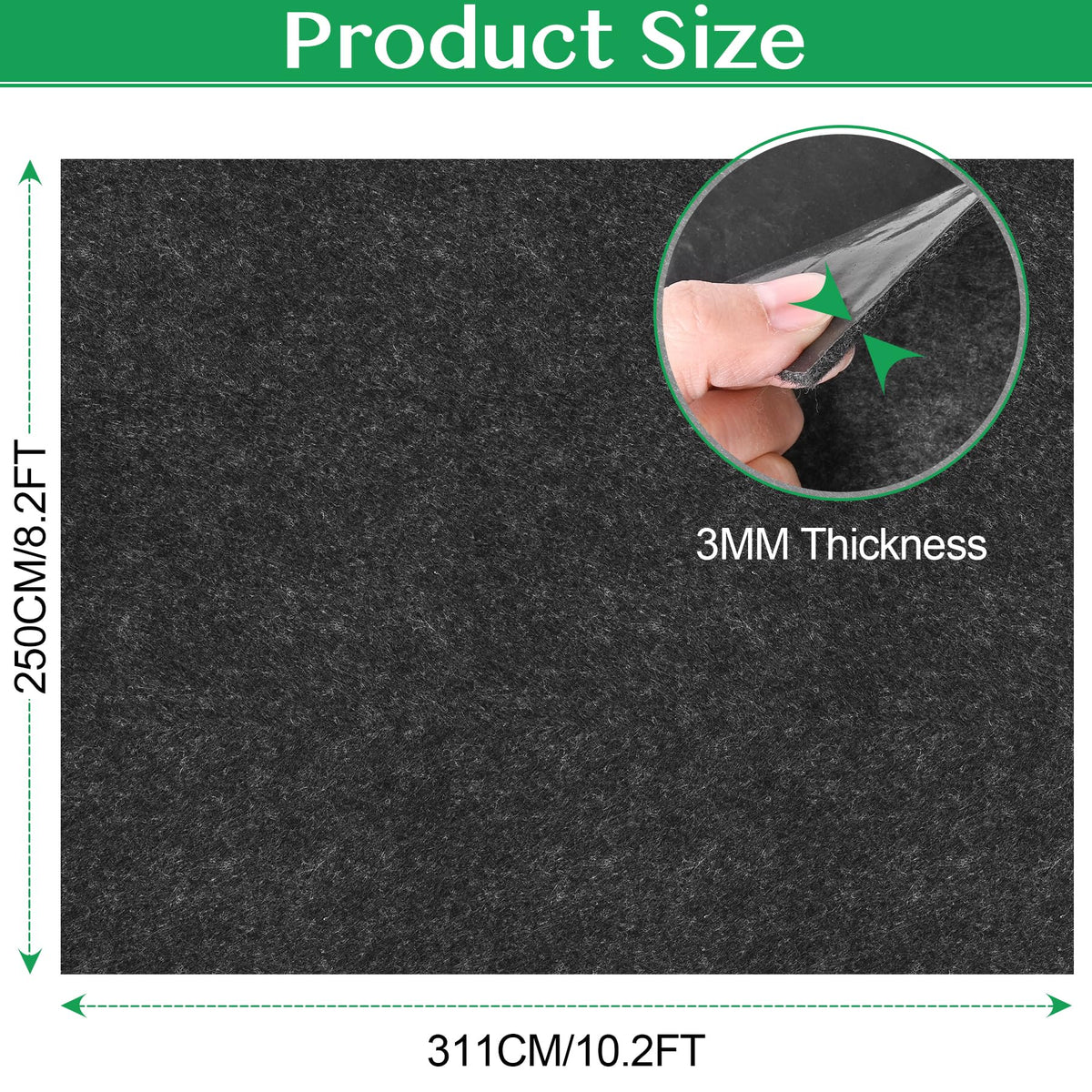 ToLanbbt shed floor mat tear resistant backing cushions and protects floors.