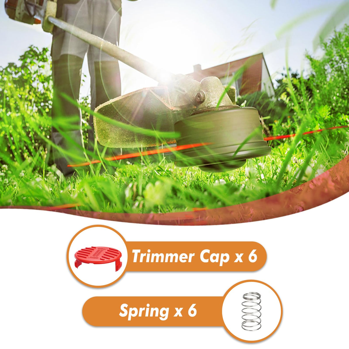 Tolparts CMZST120SC spool cap snaps on easily; tool-free installation.