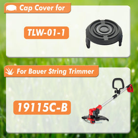 Tolparts 20V spool cap compatible with Bauer 19115C-B enables quick, tool-free replacement