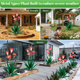 TOMBABY garden art hand-painted metal sculpture, a thoughtful gift for outdoor enthusiasts.