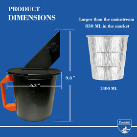 Tombili includes 12 heavy-duty liners for quick, mess-free disposal