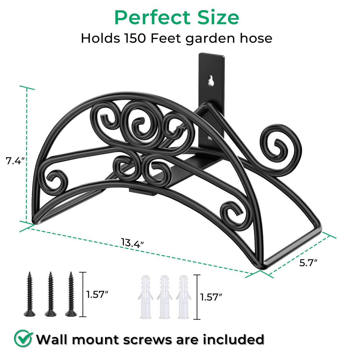 TomCare garden yard hose storage optimizes space and reduces clutter.