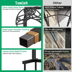 TomCare hose holder back storage basket keeps gloves and nozzles handy
