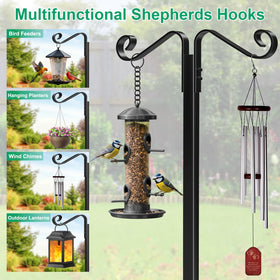 TomCare hose holder with shepherd hooks for multi-use storage.
