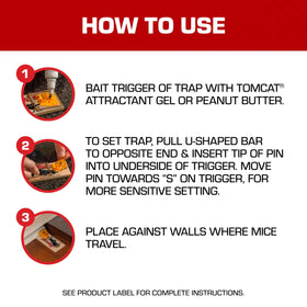 Tomcat attractant gel compatibility image shows gel use with traps.