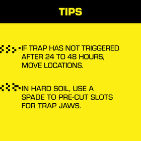 Tomcat Mole Trap heavy-duty construction designed for repeated lawn use.