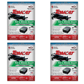 Tomcat rat and mouse killer station with closed lid for tamper resistance