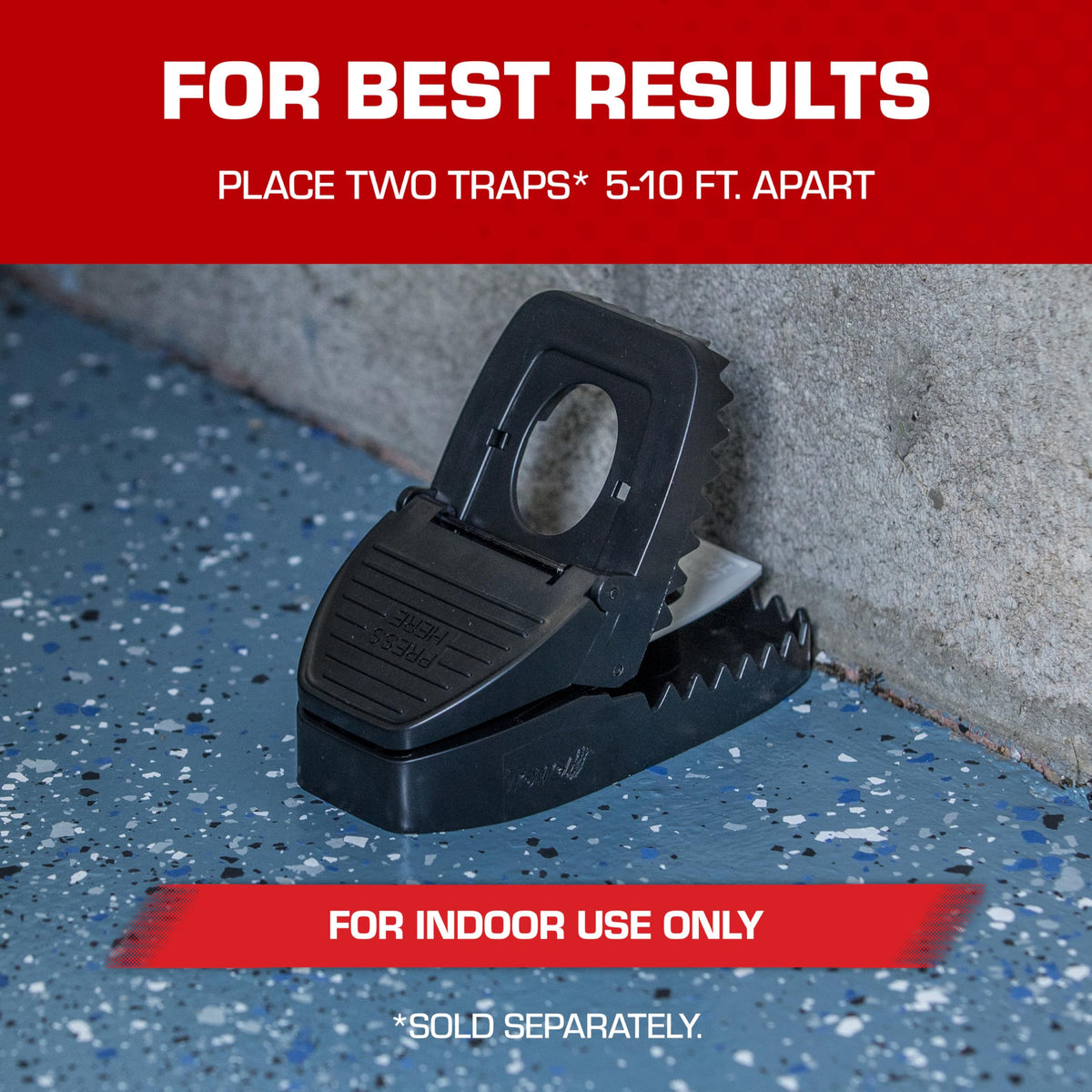 Tomcat Secure-Kill Rat Trap grab-tab enables easy disposal