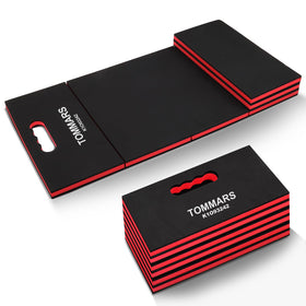 TOMMARS kneeling pad folded with handle for easy transport and storage