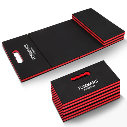 TOMMARS kneeling pad folded with handle for easy transport and storage