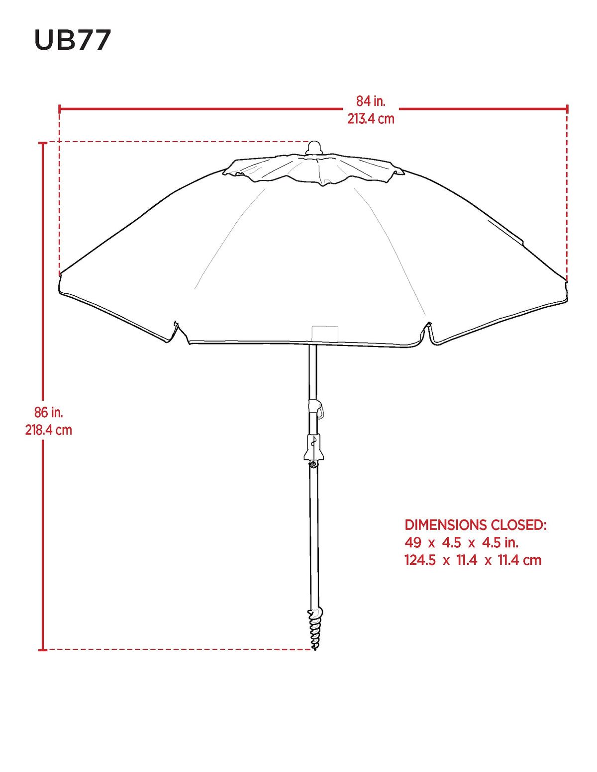 Tommy Bahama adjustable-tilt features versatile shade from multiple angles