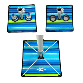 Tommy Bahama umbrella with carry bag for easy transport and setup.