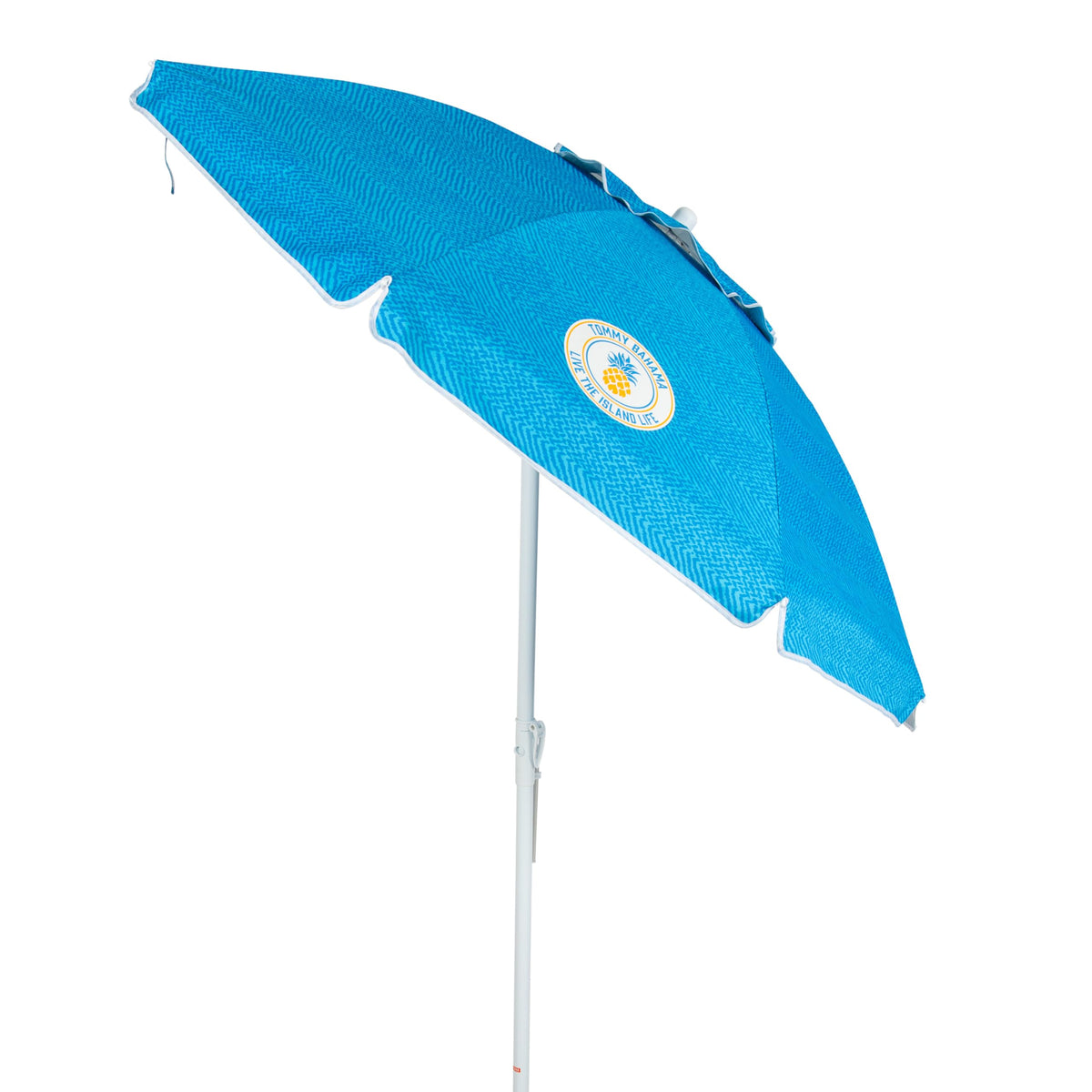 Tommy Bahama umbrella open dimensions 72 by 72 inches create wide shade.