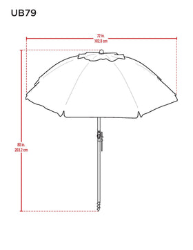 Tommy Bahama umbrella setup in seconds demonstrates quick, hassle-free deployment.
