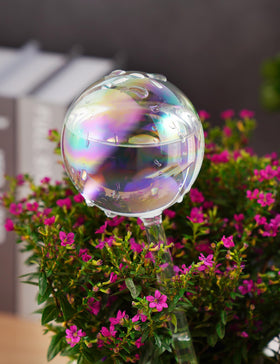 Tomorotec hand-blown glass watering bulb decorative greenhouse accent