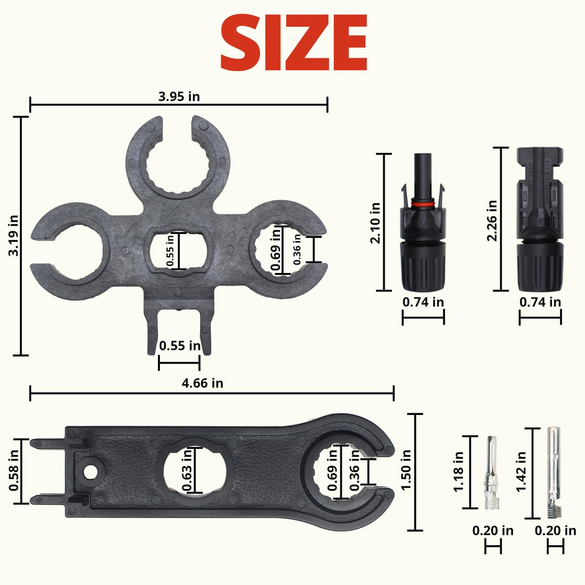 TOMSHIELE wire crimper tool ensures clean, secure terminations.