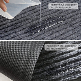 Tonchean easy-to-clean mat—vacuum, rinse, or wipe with mild soap.