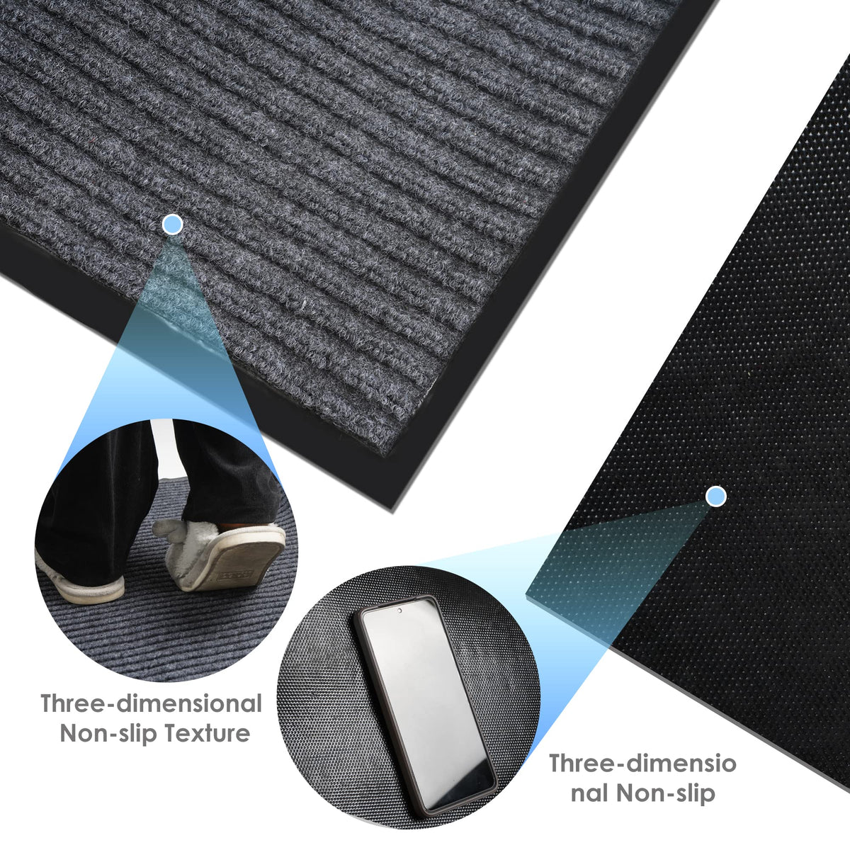 Tonchean high-traffic mat designed for kitchens, garages, and lobbies.