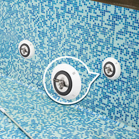 Tondiamo above-ground pool return line plug in use during seasonal shutdown