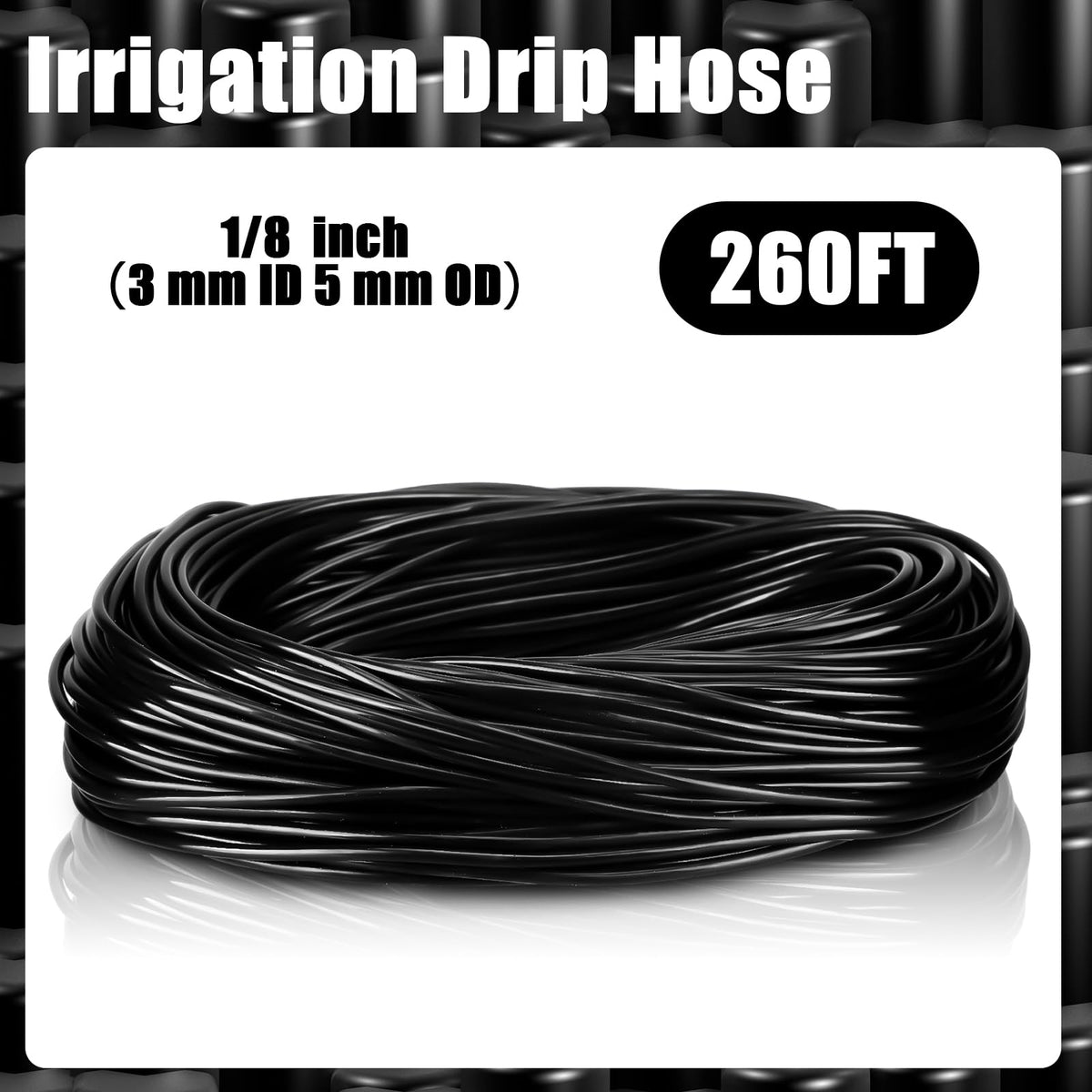 tondiamo 1/8-inch drip tubing interior cross-section shows smooth flow and reduced clogging