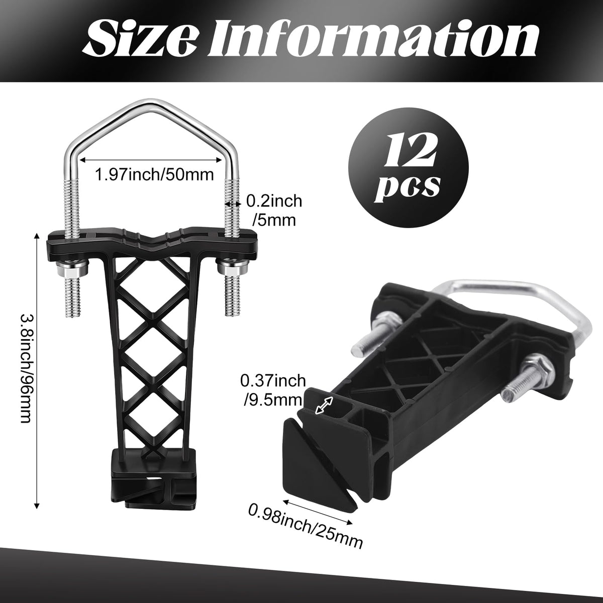 Tondiamo galvanized mounting hardware included for secure installation