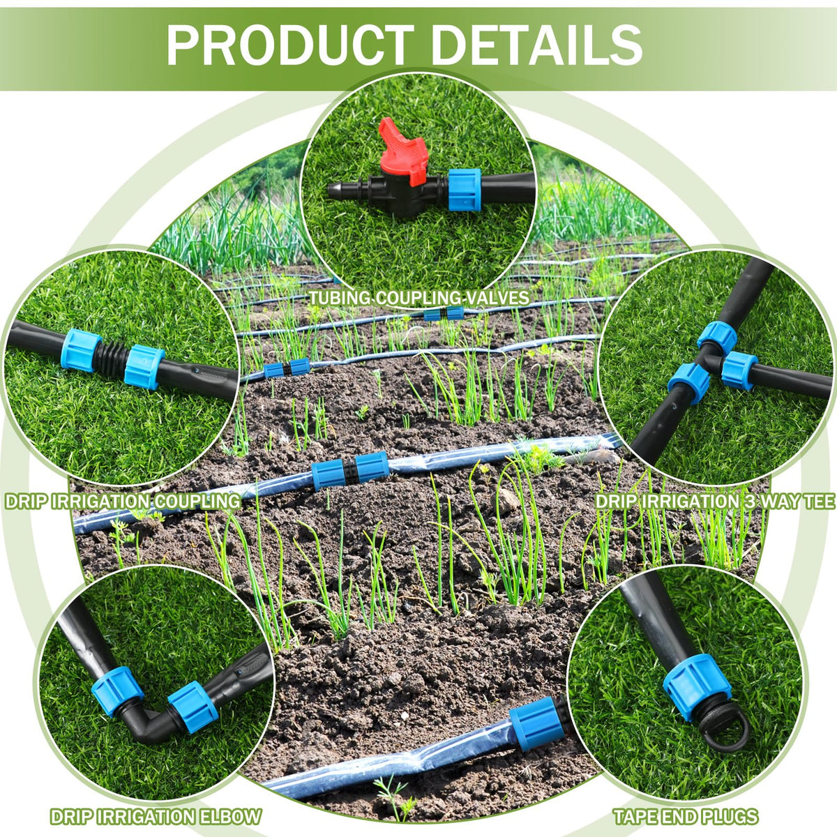 Tondiamo garden irrigation setup for patios, lawns, and beds