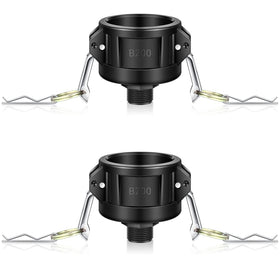Tondiamo IBC tote drain adapter with 2in camlock to 3/4in hose connection for easy dispensing
