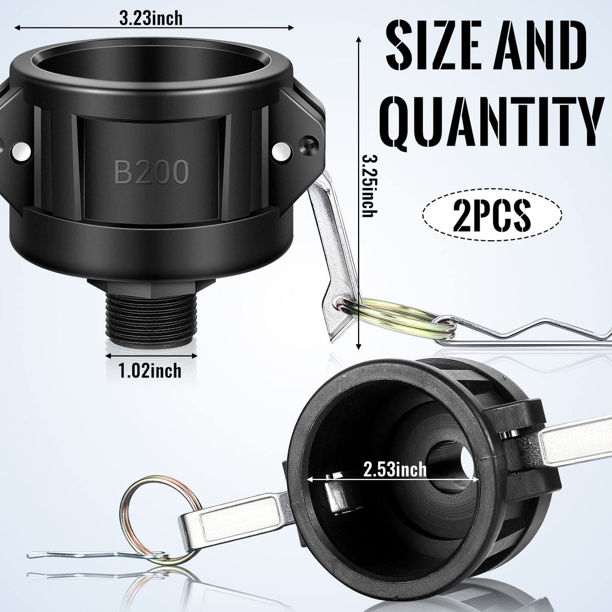 Built-in silicone seal on Tondiamo tote fittings to prevent leakage during use