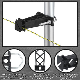 Tondiamo insulator supporting 5/16 inch wire for reliable power delivery