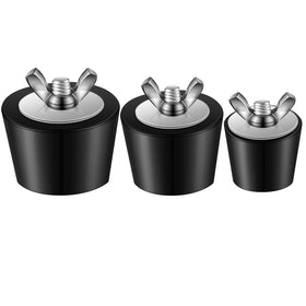 Tondiamo pool plug 1-inch size sealing the return line for winter storage.