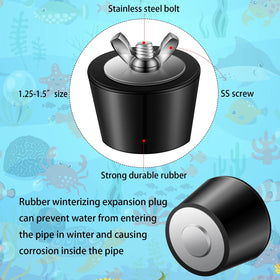 Tondiamo pool plug 2-inch size securing the above-ground pool line.